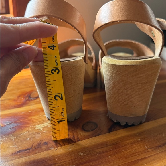 MIA sandal clogs natural color leather good condition - Picture 2 of 7